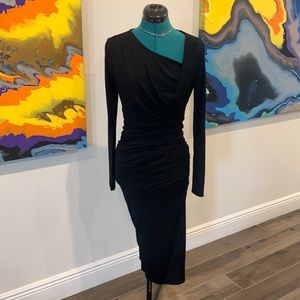 Bebe Long-sleeve Sexy Lil Black Dress